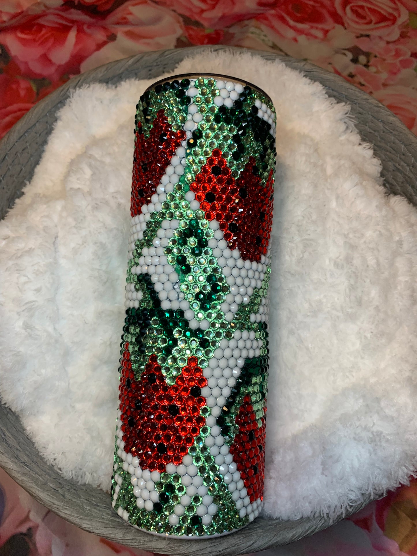 Strawberry Rhinestone 20oz Tumbler